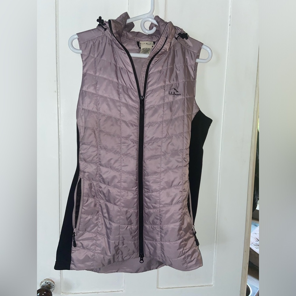 Women’s L.L. Bean primaloft hooded vest, tunic length
